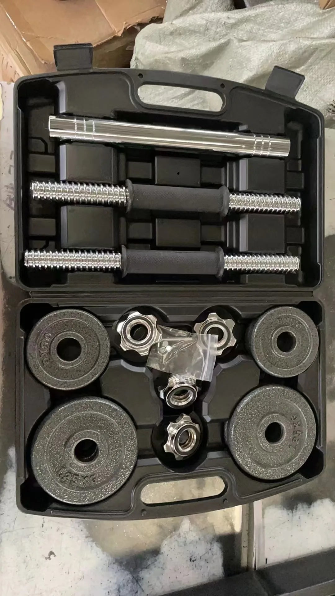 Gym Home Weightlifting Dumbbells with Box