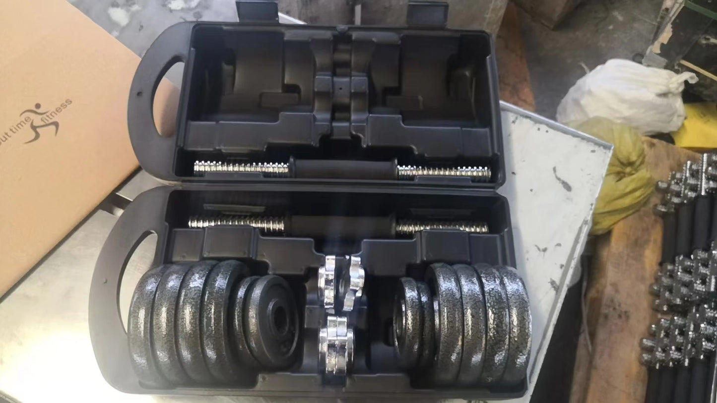 Gym Home Weightlifting Dumbbells with Box